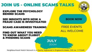 July 2021 - Online scams alert